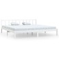 vidaXL Estructura de cama de madera maciza de pino blanca 200x200 cm vidaXL Estructura de cama de madera maciza de pino blanca 200x200 cm