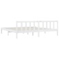 vidaXL Estructura de cama de madera maciza de pino blanca 200x200 cm vidaXL Estructura de cama de madera maciza de pino blanca 200x200 cm