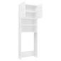 vidaXL Armario para lavadora blanco brillante 64x25,5x190 cm