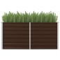 vidaXL Mesa de cultivo de acero galvanizado marrón 160x80x77 cm vidaXL Mesa de cultivo de acero galvanizado marrón 160x80x77 cm