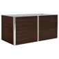vidaXL Mesa de cultivo de acero galvanizado marrón 160x80x77 cm vidaXL Mesa de cultivo de acero galvanizado marrón 160x80x77 cm