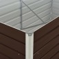 vidaXL Mesa de cultivo de acero galvanizado marrón 160x80x77 cm vidaXL Mesa de cultivo de acero galvanizado marrón 160x80x77 cm