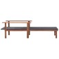 vidaXL Tumbona de ratán sintético y madera maciza de acacia negro vidaXL Tumbona de ratán sintético y madera maciza de acacia negro