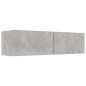 vidaXL Mueble para TV madera contrachapada gris hormigón 120x30x30 cm vidaXL Mueble para TV madera contrachapada gris hormigón 120x30x30 cm