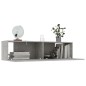 vidaXL Mueble para TV madera contrachapada gris hormigón 120x30x30 cm vidaXL Mueble para TV madera contrachapada gris hormigón 120x30x30 cm