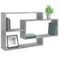 vidaXL Estantes de pared de contrachapada gris hormigón 104x20x58,5 cm vidaXL Estantes de pared de contrachapada gris hormigón 104x20x58,5 cm