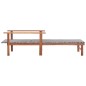 vidaXL Tumbona de ratán sintético y madera maciza de acacia gris vidaXL Tumbona de ratán sintético y madera maciza de acacia gris