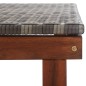 vidaXL Tumbona de ratán sintético y madera maciza de acacia gris vidaXL Tumbona de ratán sintético y madera maciza de acacia gris