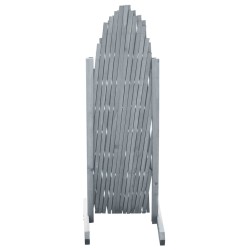vidaXL Valla de enrejado de madera maciza de abeto gris 1,8x1 m