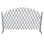 vidaXL Valla de enrejado de madera maciza de abeto gris 1,8x1 m vidaXL Valla de enrejado de madera maciza de abeto gris 1,8x1 m