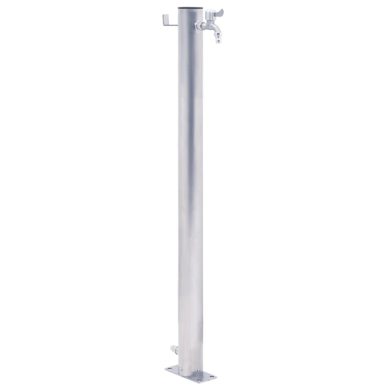 vidaXL Fuente de agua para jardín acero inoxidable redonda 100 cm vidaXL Fuente de agua para jardín acero inoxidable redonda 100 cm