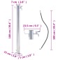 vidaXL Fuente de agua para jardín acero inoxidable redonda 100 cm vidaXL Fuente de agua para jardín acero inoxidable redonda 100 cm