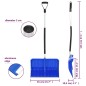 vidaXL Pala para nieve aluminio azul 145 cm vidaXL Pala para nieve aluminio azul 145 cm