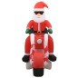 vidaXL Papá Noel inflable navideño en moto LED IP44 160 cm vidaXL Papá Noel inflable navideño en moto LED IP44 160 cm