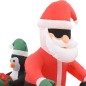 vidaXL Papá Noel inflable navideño en moto LED IP44 160 cm vidaXL Papá Noel inflable navideño en moto LED IP44 160 cm