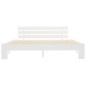 vidaXL Estructura de cama de madera maciza de pino blanco 160x200 cm vidaXL Estructura de cama de madera maciza de pino blanco 160x200 cm