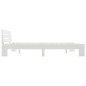 vidaXL Estructura de cama de madera maciza de pino blanco 160x200 cm vidaXL Estructura de cama de madera maciza de pino blanco 160x200 cm