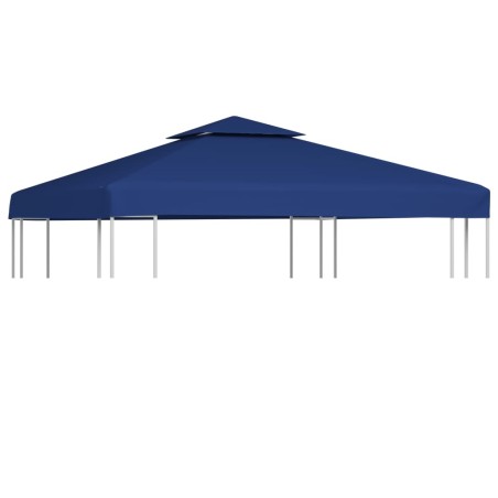 vidaXL Cubierta de repuesto de cenador 310 g/m² azul oscuro 3x3 m