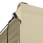 vidaXL Carpa pleglable Pop-up con 4 paredes 3x4,5 m blanco crema
