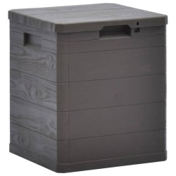 vidaXL Caja de almacenamiento de jardín 90 L marrón