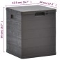 vidaXL Caja de almacenamiento de jardín 90 L marrón vidaXL Caja de almacenamiento de jardín 90 L marrón