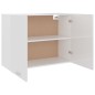 vidaXL Armario colgante cocina madera ingeniería blanco brillo vidaXL Armario colgante cocina madera ingeniería blanco brillo