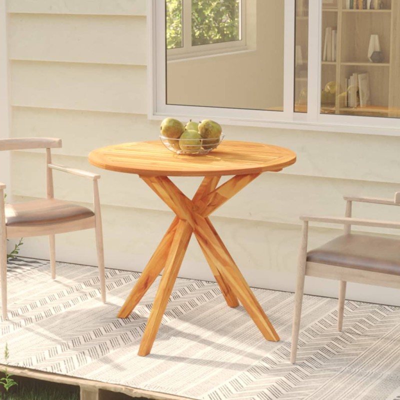 vidaXL Mesa de jardín madera maciza de acacia 85x85x75 cm vidaXL Mesa de jardín madera maciza de acacia 85x85x75 cm