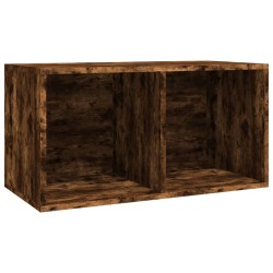 vidaXL Caja para discos de vinilo contrachapado color roble 71x34x36cm