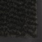 vidaXL Alfombra de entrada rectangular de nudo 80x120 cm negra vidaXL Alfombra de entrada rectangular de nudo 80x120 cm negra