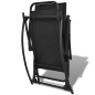 vidaXL Silla mecedora de jardín acero y textilene negro vidaXL Silla mecedora de jardín acero y textilene negro