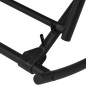 vidaXL Silla mecedora de jardín acero y textilene negro vidaXL Silla mecedora de jardín acero y textilene negro