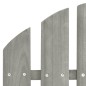 vidaXL Silla con otomana y mesa jardín Adirondack macizo abeto gris vidaXL Silla con otomana y mesa jardín Adirondack macizo abeto gris