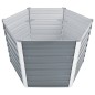 vidaXL Arriate de jardín de acero galvanizado gris 129x129x77 cm vidaXL Arriate de jardín de acero galvanizado gris 129x129x77 cm