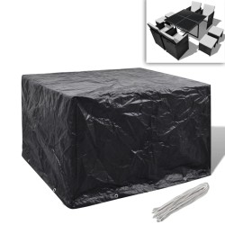 vidaXL Cubierta para muebles de jardín 8 ojales 113x113x73 cm