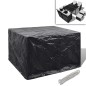 vidaXL Cubierta para muebles de jardín 8 ojales 113x113x73 cm