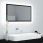 vidaXL Espejo baño LED negro acrílico 80x8,5x37 cm vidaXL Espejo baño LED negro acrílico 80x8,5x37 cm