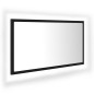 vidaXL Espejo baño LED negro acrílico 80x8,5x37 cm vidaXL Espejo baño LED negro acrílico 80x8,5x37 cm
