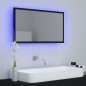 vidaXL Espejo baño LED negro acrílico 80x8,5x37 cm vidaXL Espejo baño LED negro acrílico 80x8,5x37 cm