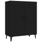 vidaXL Aparador de madera contrachapada negro 70x34x90 cm vidaXL Aparador de madera contrachapada negro 70x34x90 cm
