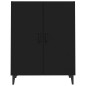 vidaXL Aparador de madera contrachapada negro 70x34x90 cm vidaXL Aparador de madera contrachapada negro 70x34x90 cm
