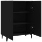 vidaXL Aparador de madera contrachapada negro 70x34x90 cm vidaXL Aparador de madera contrachapada negro 70x34x90 cm