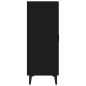 vidaXL Aparador de madera contrachapada negro 70x34x90 cm vidaXL Aparador de madera contrachapada negro 70x34x90 cm