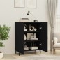 vidaXL Aparador de madera contrachapada negro 70x34x90 cm vidaXL Aparador de madera contrachapada negro 70x34x90 cm