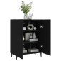 vidaXL Aparador de madera contrachapada negro 70x34x90 cm vidaXL Aparador de madera contrachapada negro 70x34x90 cm