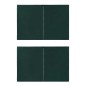 vidaXL Paredes de carpa para fiestas con cremallera 2 uds PE verde vidaXL Paredes de carpa para fiestas con cremallera 2 uds PE verde