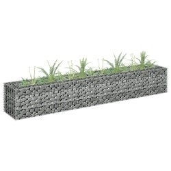 vidaXL Arriate de gaviones de acero 180x30x30 cm