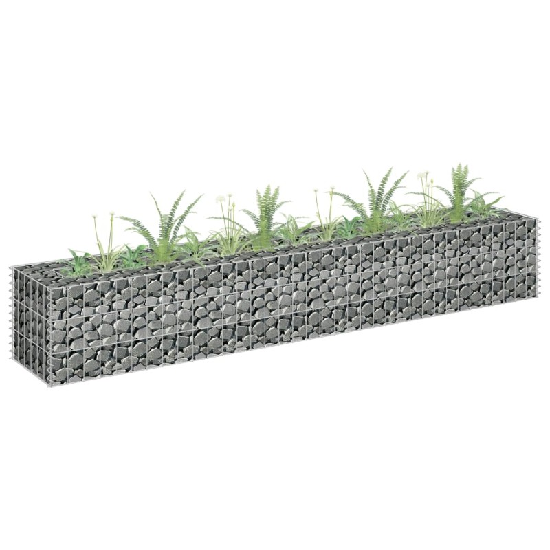 vidaXL Arriate de gaviones de acero 180x30x30 cm