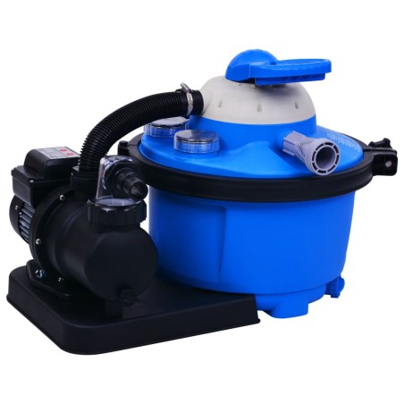 vidaXL Bomba filtro de arena con temporizador 450 W 25 L