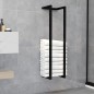 vidaXL Toallero de hierro negro 25x20x95 cm vidaXL Toallero de hierro negro 25x20x95 cm