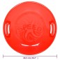 vidaXL Trineo redondo PP rojo 66,5 cm vidaXL Trineo redondo PP rojo 66,5 cm